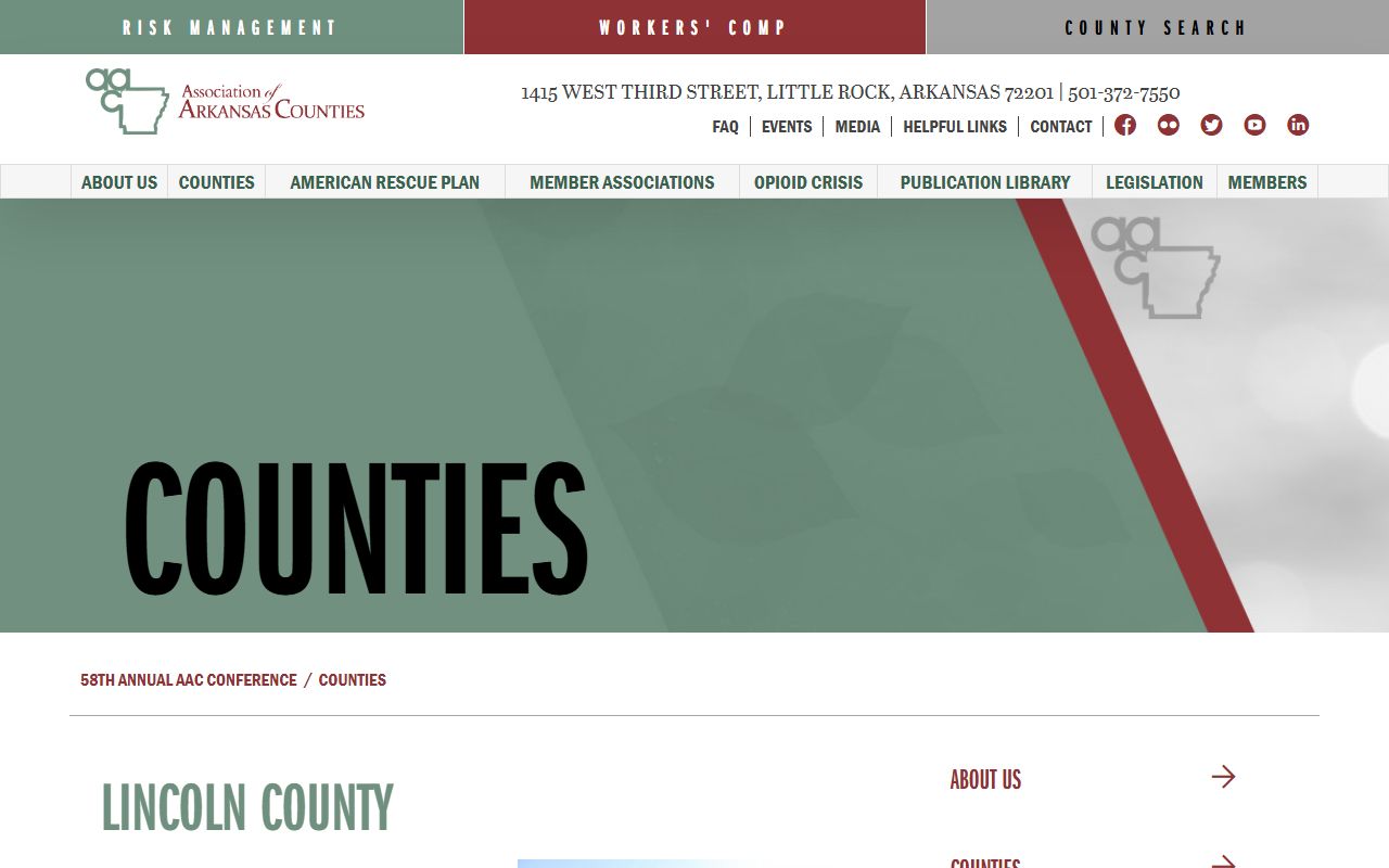 Lincoln County Detention Center sheriff contact context from AAC county profile
